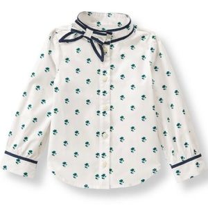 Janie and Jack juniper floral button up top sz 7